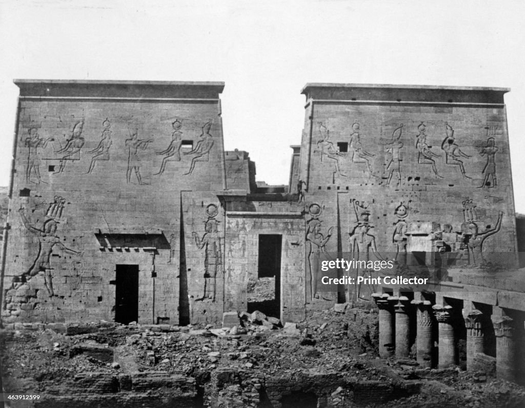 Temple of Philae, Nubia, Egypt, 1852. Artist: Maxime du Camp