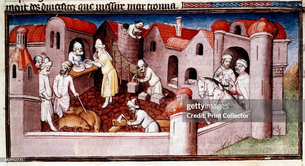 Scene from Marco Polo's Book of Marvels..., early 15th century. Artist: Master of Boucicaut