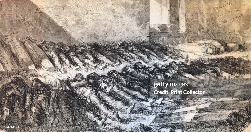 Casualties of the Paris Commune, 1871. Artist: Anon