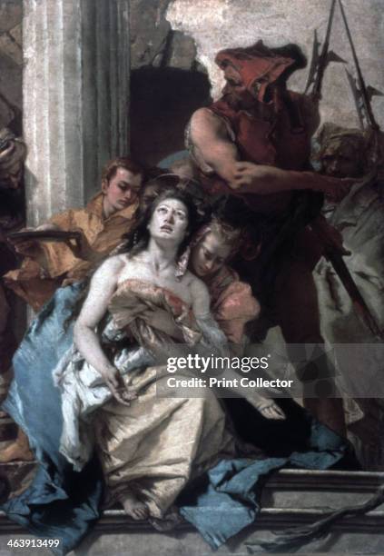 'The Martyrdom of St Agatha', c1756. From the Staatliche Museen, Berlin, Germany.