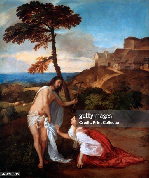 'Noli Me Tangere', c1514. Saint Mary Magdalene encounters Christ after his resurrection. From the National Gallery, London.