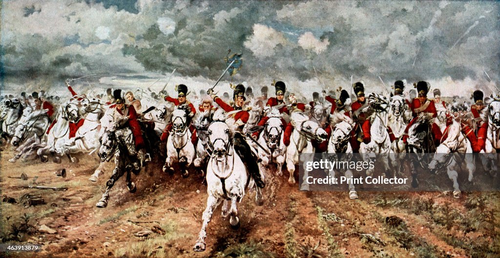 'Scotland for Ever'; the charge of the Scots Greys at Waterloo, 18 June 1815.