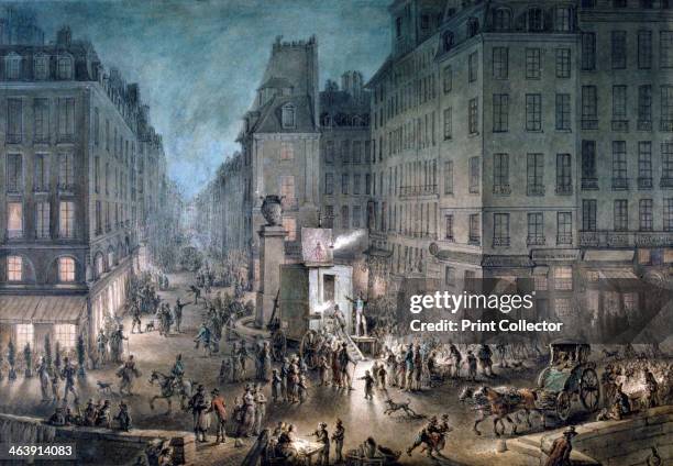 'Parade on the Place de L'Ecole', 1823.