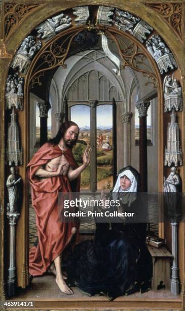 'Christ Appearing to His Mother', c1496. The scene on the right panel of the Miraflores Altarpiece is the only one in this altarpiece that...