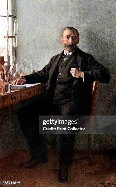 Alfred Nobel, Swedish chemist and inventor. In 1866 Swedish chemist and industrialist Nobel invented a safe and manageable form of nitroglycerine he...