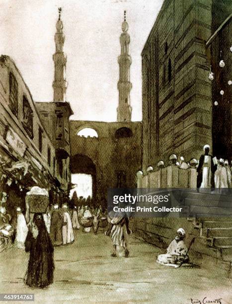 Bab El Fetouh, Cairo, Egypt, 1928. One of the fortified gates to the old city of Cairo, Bab El Fetouh was built in 1087. Published in Promenades à...