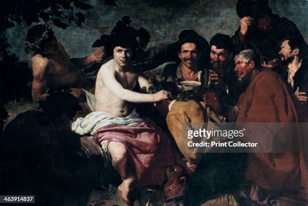 'The Triumph of Bacchus' or 'The Drunkards', 17th Century. Velázquez, one of the few Spanish painters to depict mythological scenes, was often...