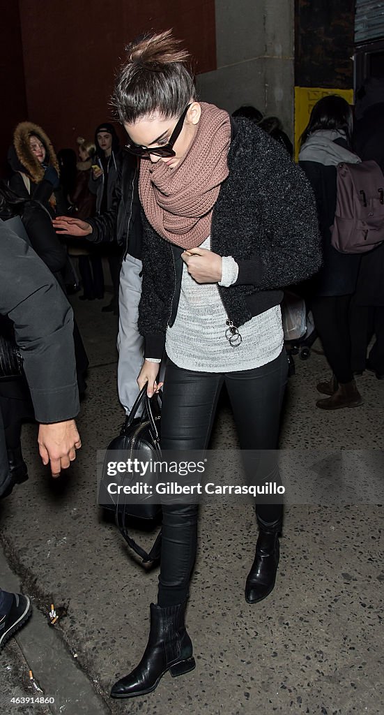 Celebrity Sightings - February 19, 2015 - Fall 2015 Mercedes-Benz Fashion Week