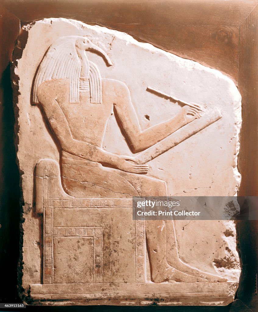 Thoth, ibis-headed god of the Moon, Ancient Egyptian, 5th-6th Dynasty (c2498-2181 BC).