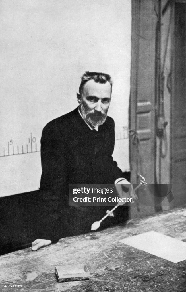 Pierre Curie, French chemist, when Professor of Physics at the Sorbonne, 1906.