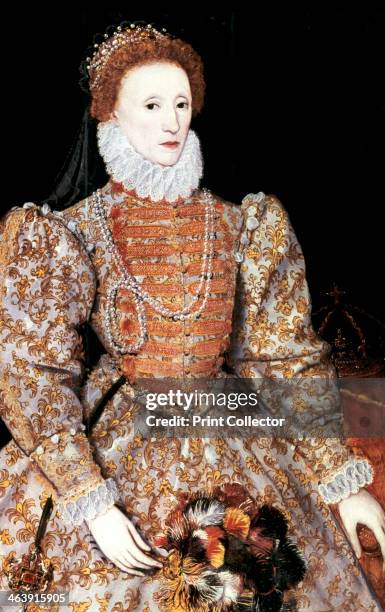 Elizabeth I, Queen of England and Ireland, c1588. The Darnley portrait, artist unknown. The last Tudor monarch, Elizabeth I ruled from 1558 until...