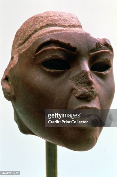 Head of the Ancient Egyptian Queen Tiye, c1388-1340 BC. Tiye was the chief queen of the 18th Dynasty pharaoh Amenhotep III and the mother of...