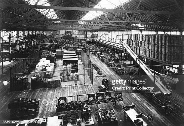Part of the production line at Ford's Highland Park factory, Detroit, Michigan, USA, c1914. The factory, 4.5 miles from the centre of Detroit was the...