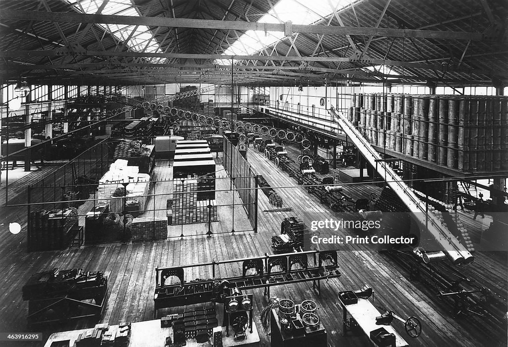 Part of the production line at Ford's Highland Park factory, Detroit, Michigan, USA, c1914.