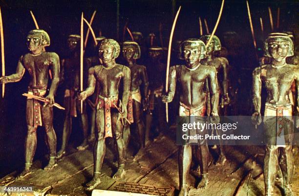 Group of Nubian Soldiers, Egypt. Located in the Museum of Cairo, Egypt.