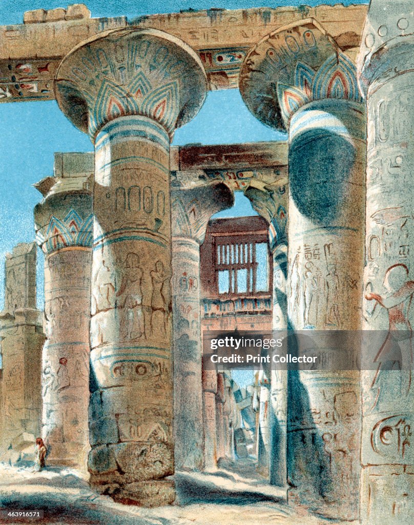Hypostyle hall, temple of Amon-Re, Karnak, Ancient Egypt, 14th-13th century BC (1892).