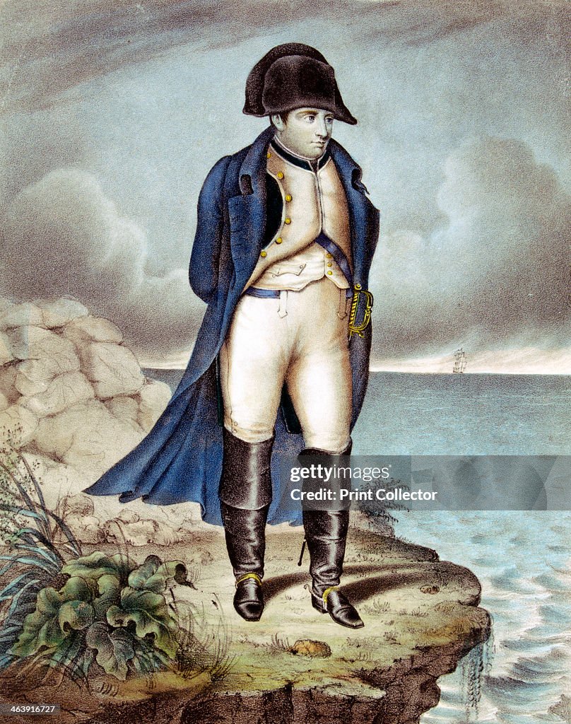 Napoleon I, Emperor of France, in exile.