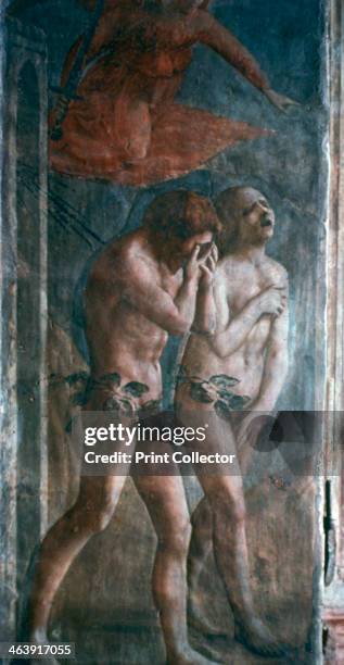 'Adam and Eve banished from Paradise', , c1427. Found in the Brancacci Chapel, Santa Maria del Carmine, Florence, Italy.