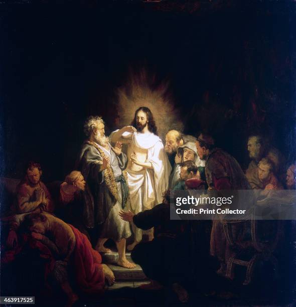 'Doubting Thomas', 1634. Picture illustrating episode related in the in St John 's Gospel where the Apostle Thomas puts his hand in the wound in the...