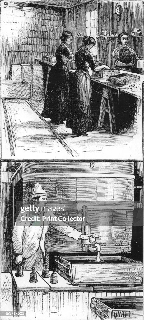 Workers at Nobel Explosives Company Limited, Ardeer, Ayrshire, 1884.