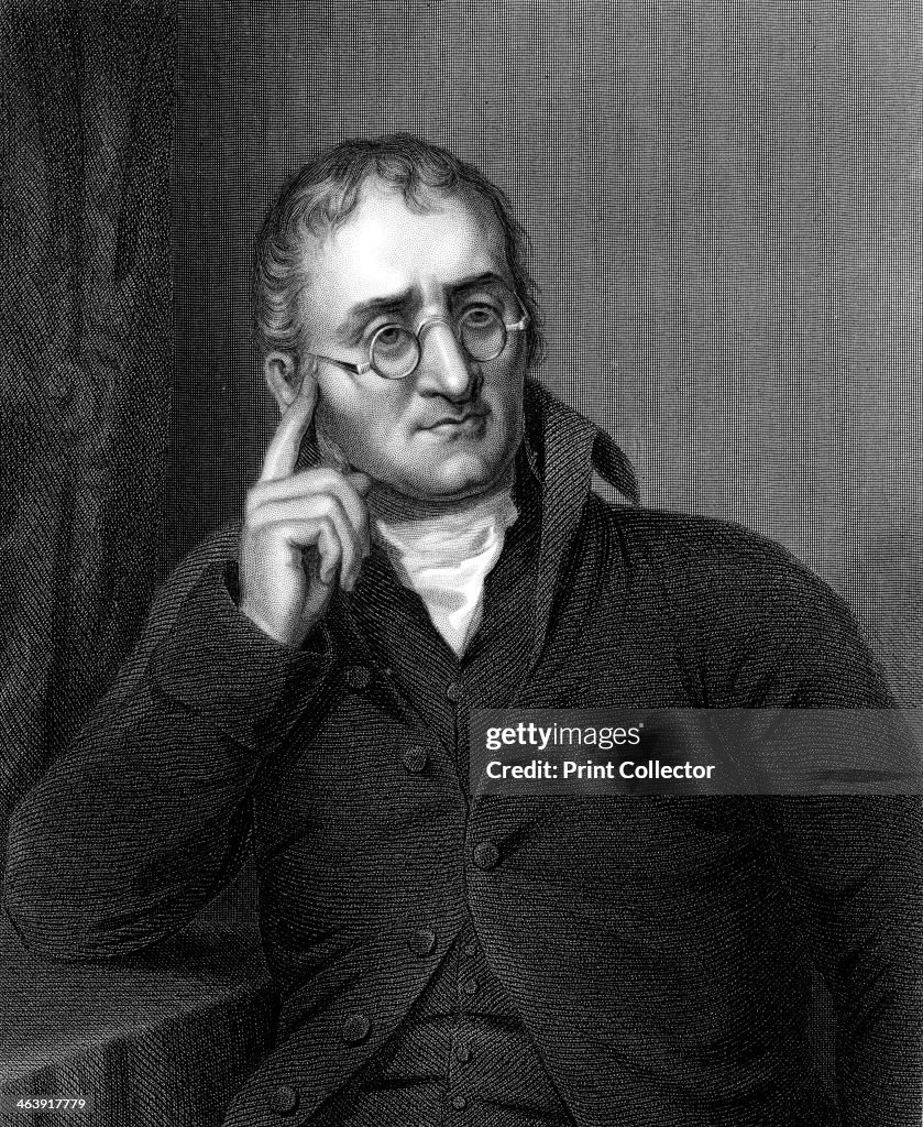 John Dalton, English chemist, c1860.