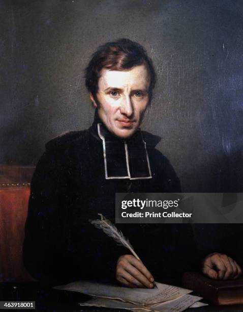 'Hughes Felicite Robert de Lamennais', ', 1827. French priest, and philosophical and political writer, Musee de Beaux Arts.