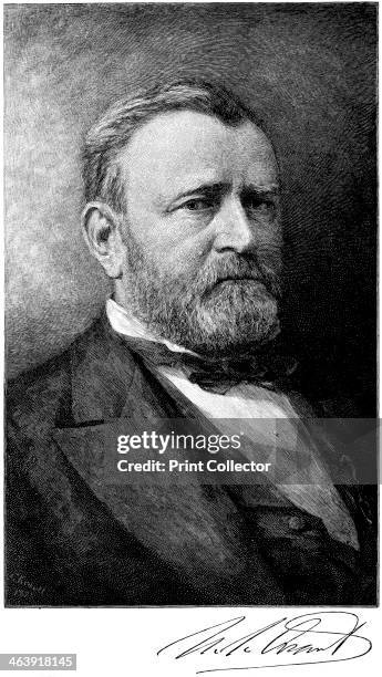 Ulysses S Grant, American soldier and statesman, late 19th century. Ulysses Simpson Grant commanded the Union army in the American Civil War from...