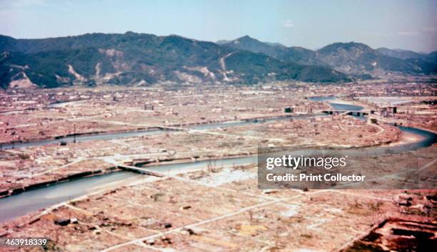 Hiroshima, Japan, after the dropping of the atom bomb in August 1945. On 6 August 1945, a United States Air Force B-29 bomber, codenamed 'Enola Gay'...