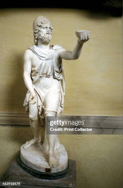Statue of Odysseus, hero of Homer's epic poem The Odyssey.