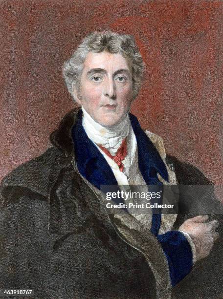 Arthur Wellesley, 1st Duke of Wellington, British soldier and statesman. Wellesley commanded the victorious British forces in the Peninsular War, for...