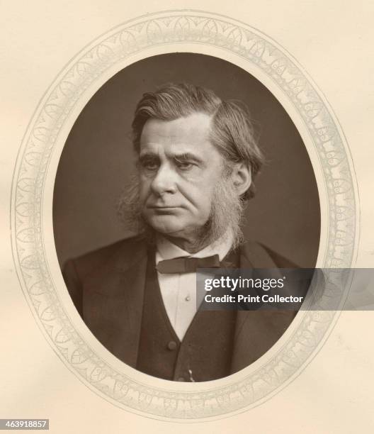 Thomas, Henry Huxley, English biologist, 1877. Huxley was a prominent supporter of Darwin in the controversy that raged over his theory of evolution...