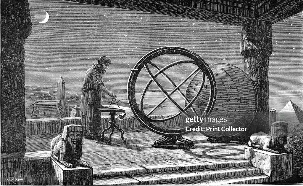 Hipparchus, Ancient Greek astronomer, 2nd century BC . Artist's... News