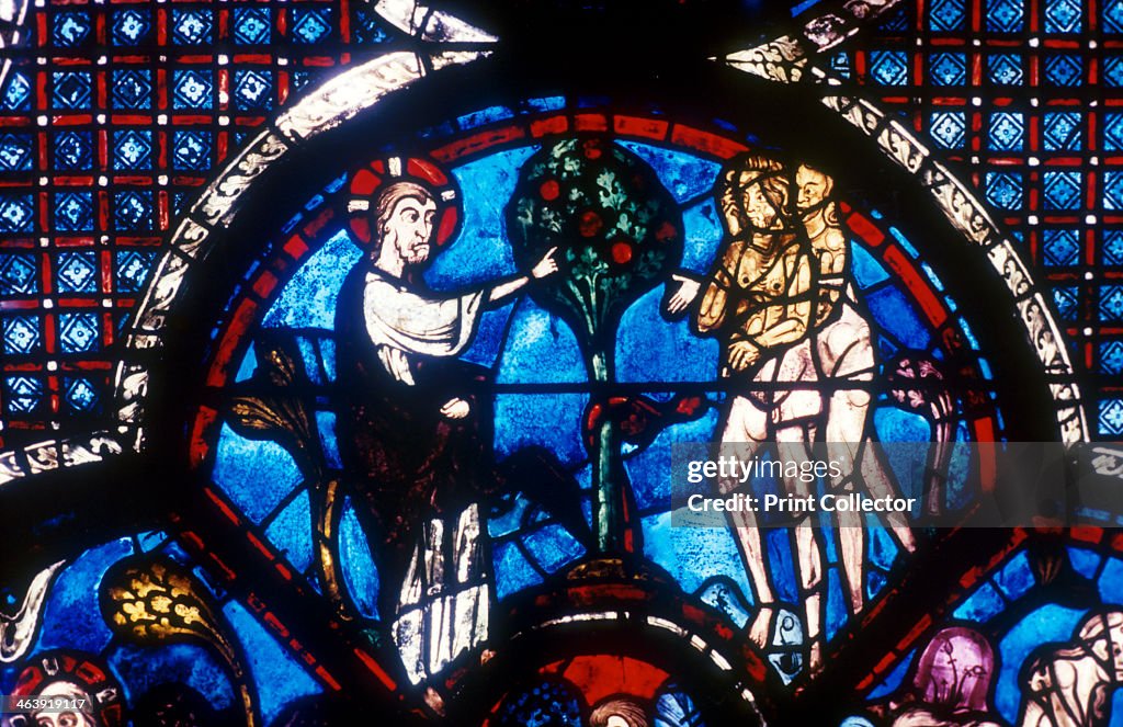 The Good Samaritan Window, Chartres Cathedral, France, 13th century.