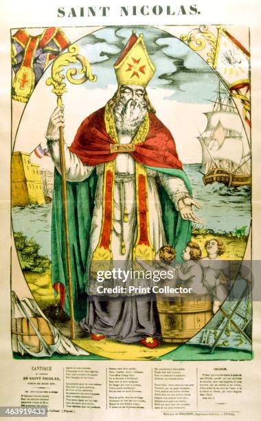 St Nicholas, 19th century. The model for Santa Claus due to his reputation for secret gift-giving, St Nicholas was Bishop of Myra in Asia Minor. He...
