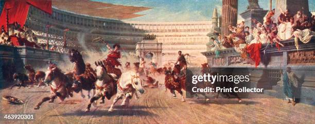 Roman chariot race, The Circus Maximus, 20th century.