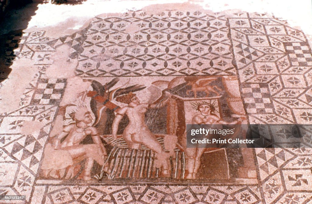 Nymphs, Roman mosaic, Volubilis, Morocco.