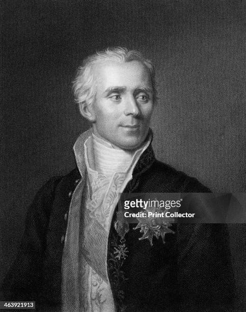 Pierre Simon Laplace, French mathematician and astronomer, 1833. Laplace's five volume Mecanique celeste was the greatest work on celestial mechanics...