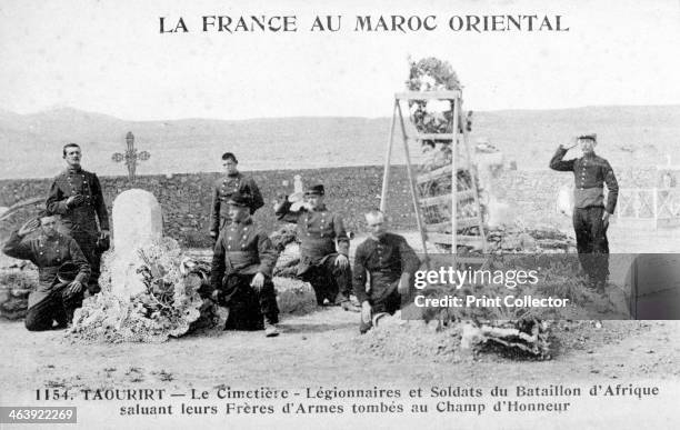 French Foreign Legion cemetery, Taourirt, Algeria, 20th century. French postcard.