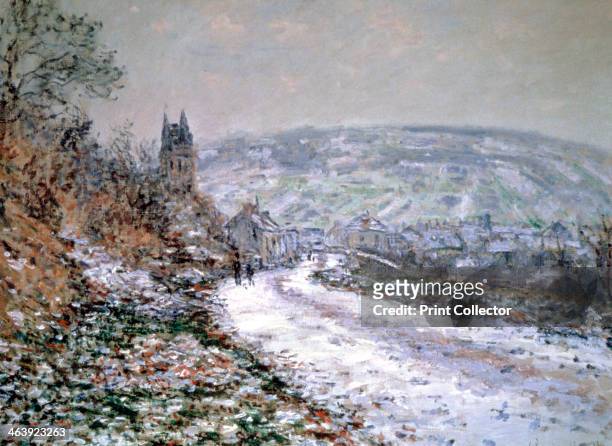 'Entrance to the Village of Vetheuil in Winter', 1880. From Boston Museum of Fine Arts, Massachusetts, USA.