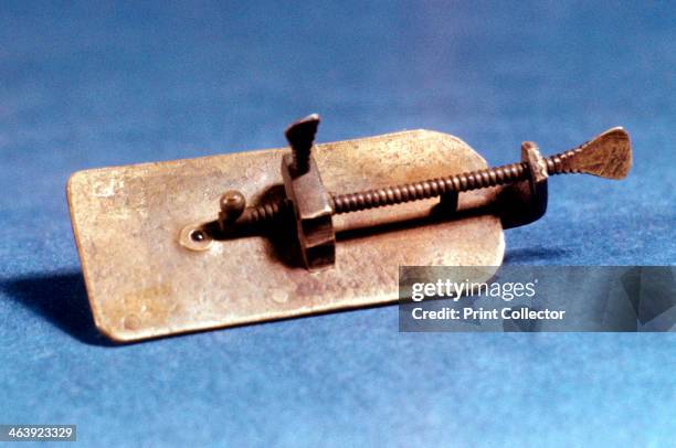 Microscope by Anton Van Leeuwenhoek, Dutch, c1670. Van Leeuwenhoek was a Dutch scientist and microscopist who was the first to observe bacteria and...