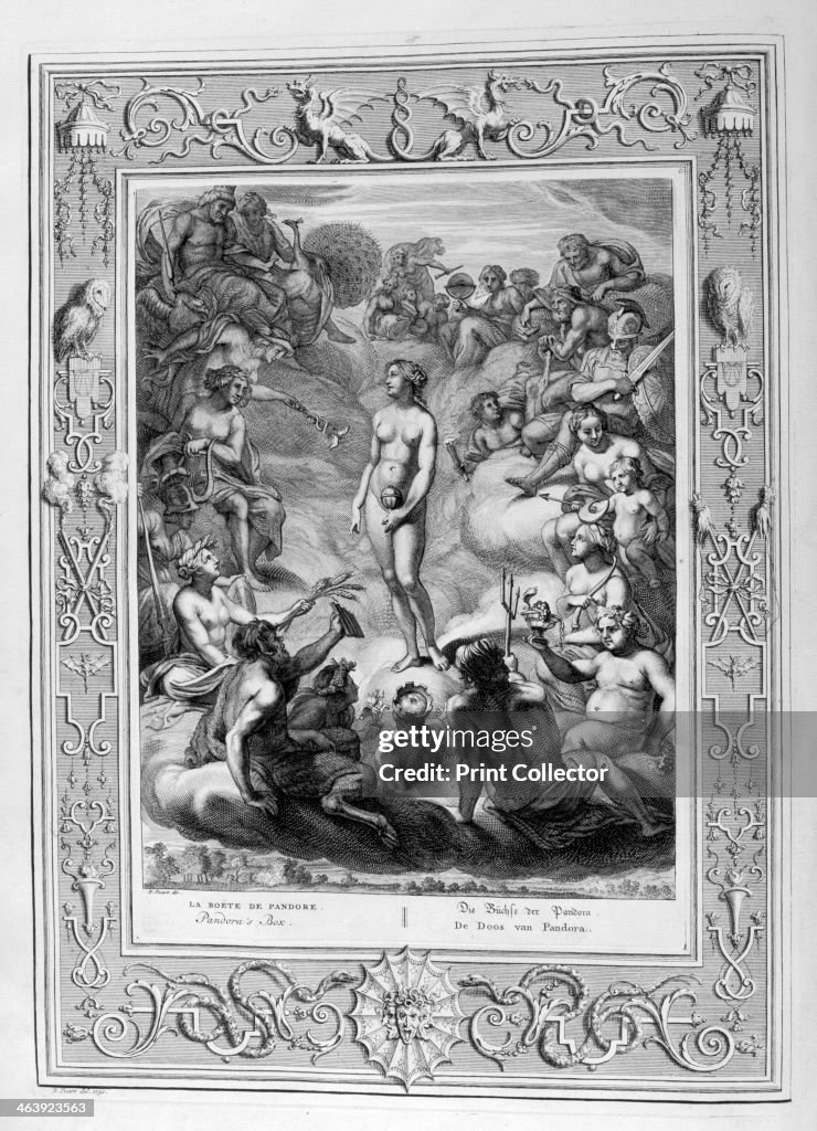 Pandora's Box, 1733. Artist: Bernard Picart