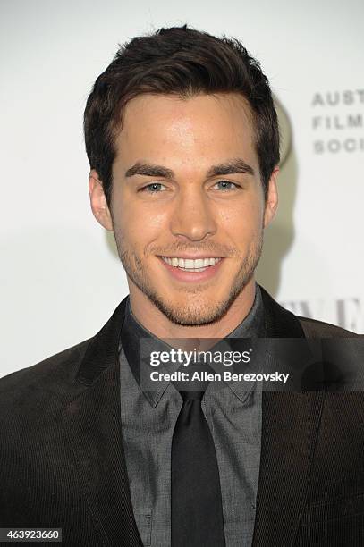 Actor Chris Wood attends the Vanity Fair and Chrysler celebration of Richard Linklater and the cast of "Boyhood" at Cecconi's Restaurant on February...