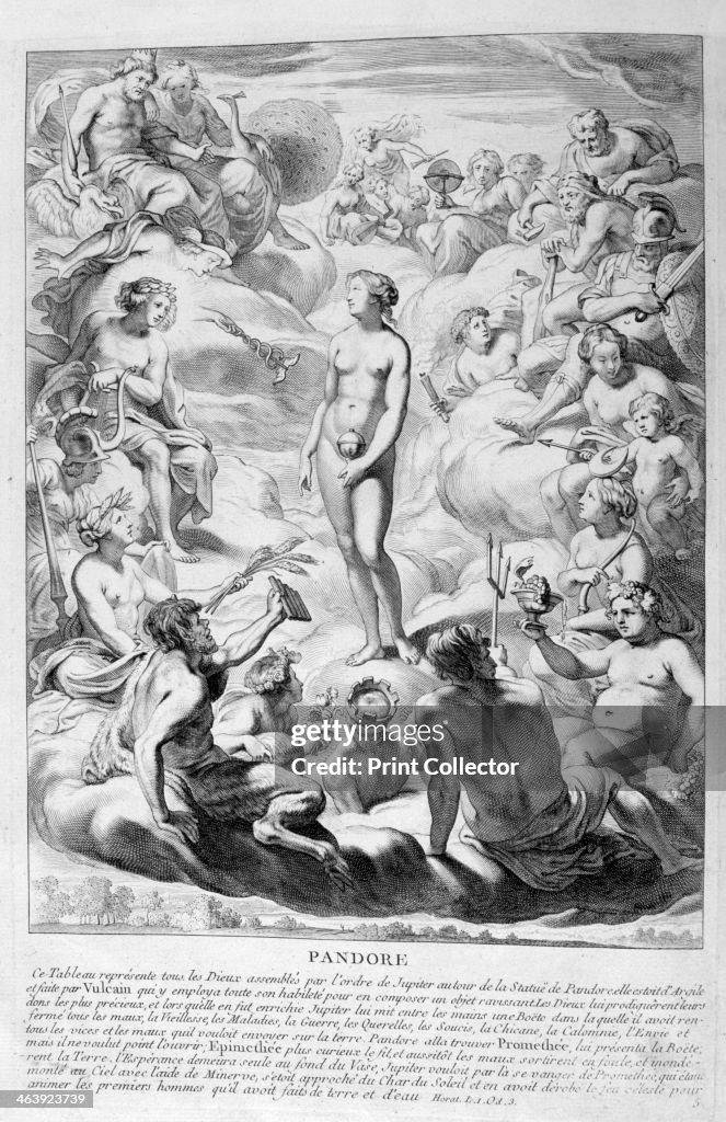 Pandora's Box, 1655. Artist: Michel de Marolles