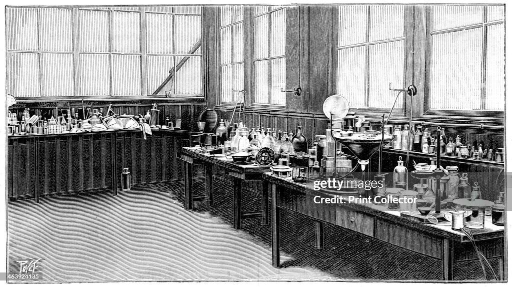 Part of Pierre and Marie Curie's laboratory, Paris, 1904. Artist: Anon