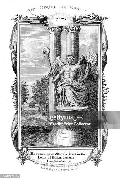 Baal, god of the Canaanites, 1804. Baal, god of fertility and king of the gods of the Canaanites. He reared up an altar for Baal, in the house of...