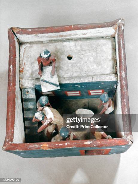 Ancient Egyptian tomb model, 22nd-19th century BC. The Ancient Egyptians believed that the deceased would have the same need for food and the other...