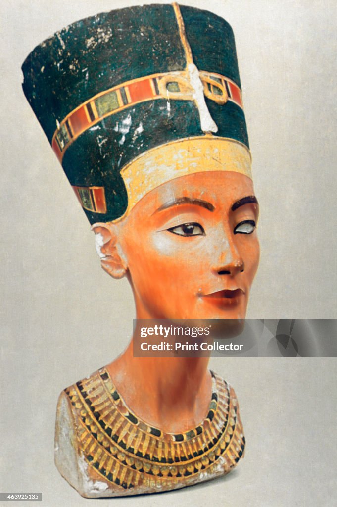 Bust of Nefertiti, queen and wife of the Ancient Egyptian Pharaoh Akhenaten (Amenhotep IV)