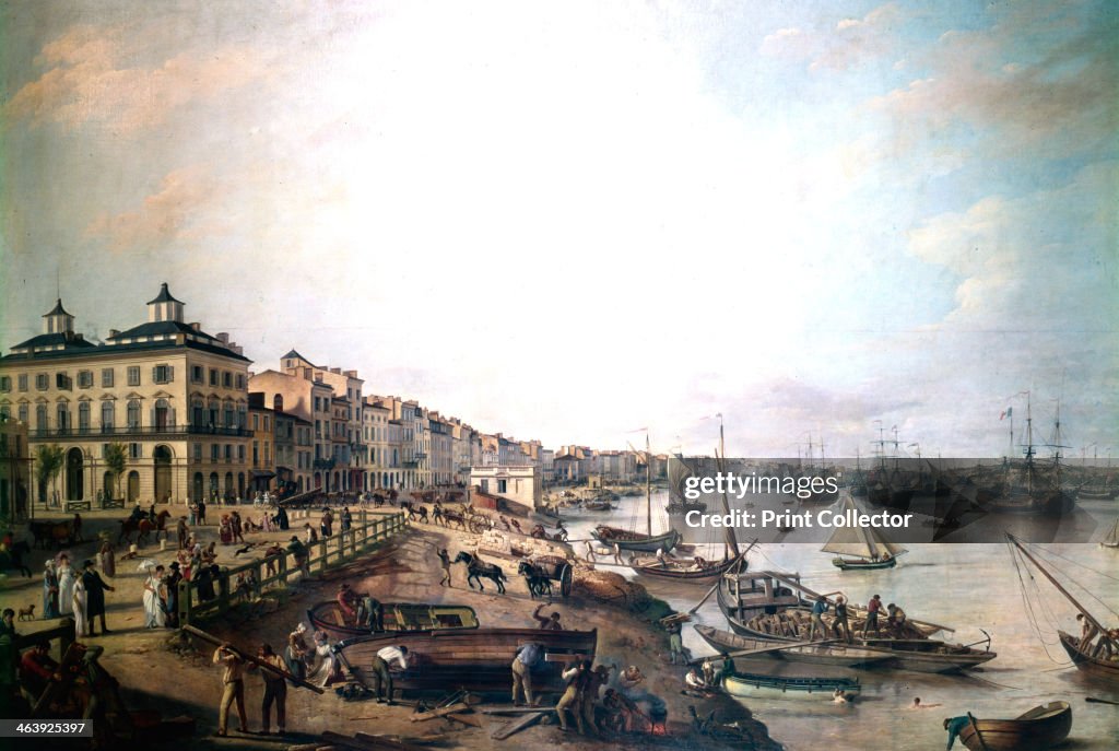 The Port of Bordeaux, France, 1804. Artist: Pierre Lacour I