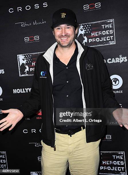 Professional poker player Phil Hellmuth at the Hollywood Cares Pre-Oscar Celebrity Poker Invitational held at Confidential Beverly Hills on February...