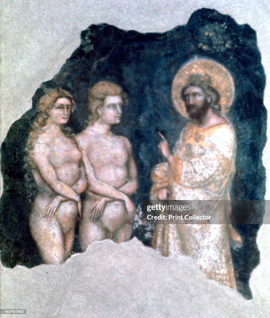 'Adam and Eve', 1357. Artist: Guariento